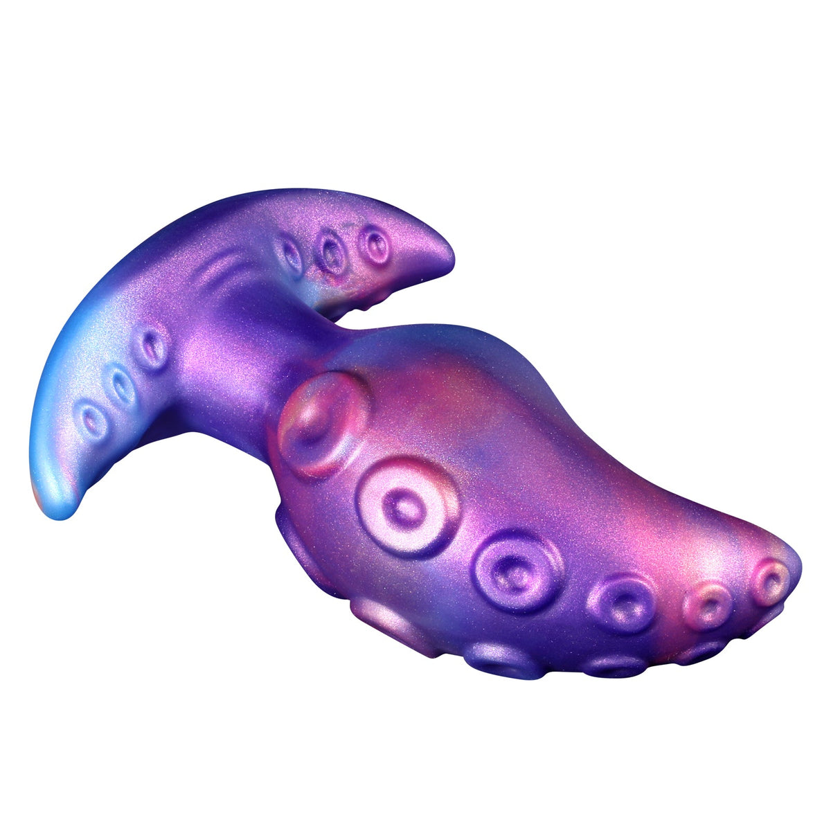 Purple alien tentacle silicone butt plug