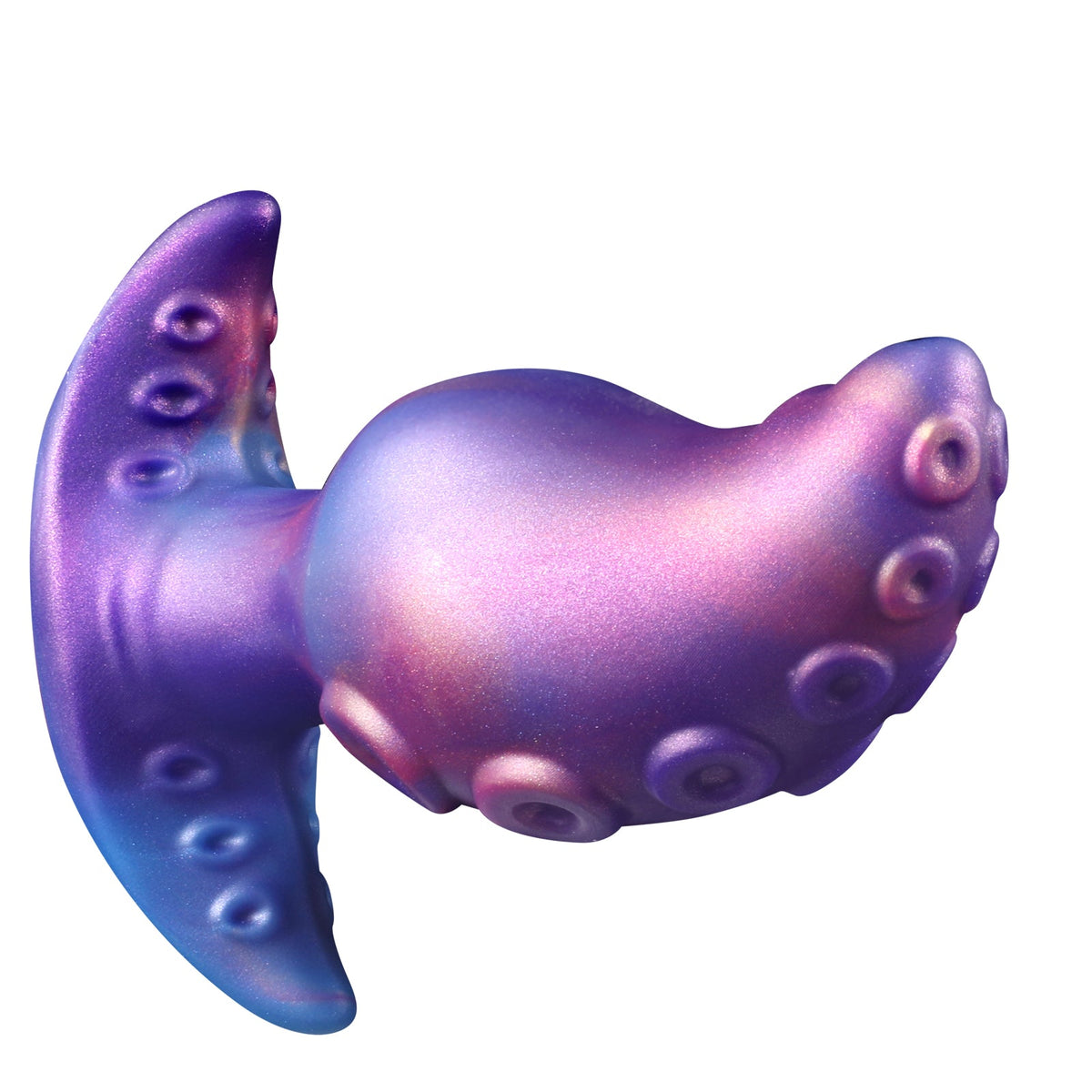 Purple alien tentacle silicone butt plug