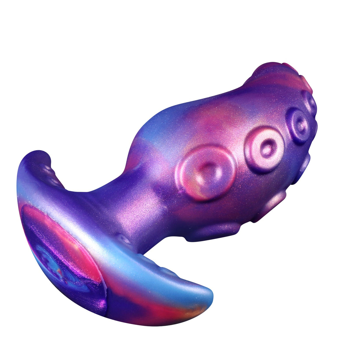Purple alien tentacle silicone butt plug