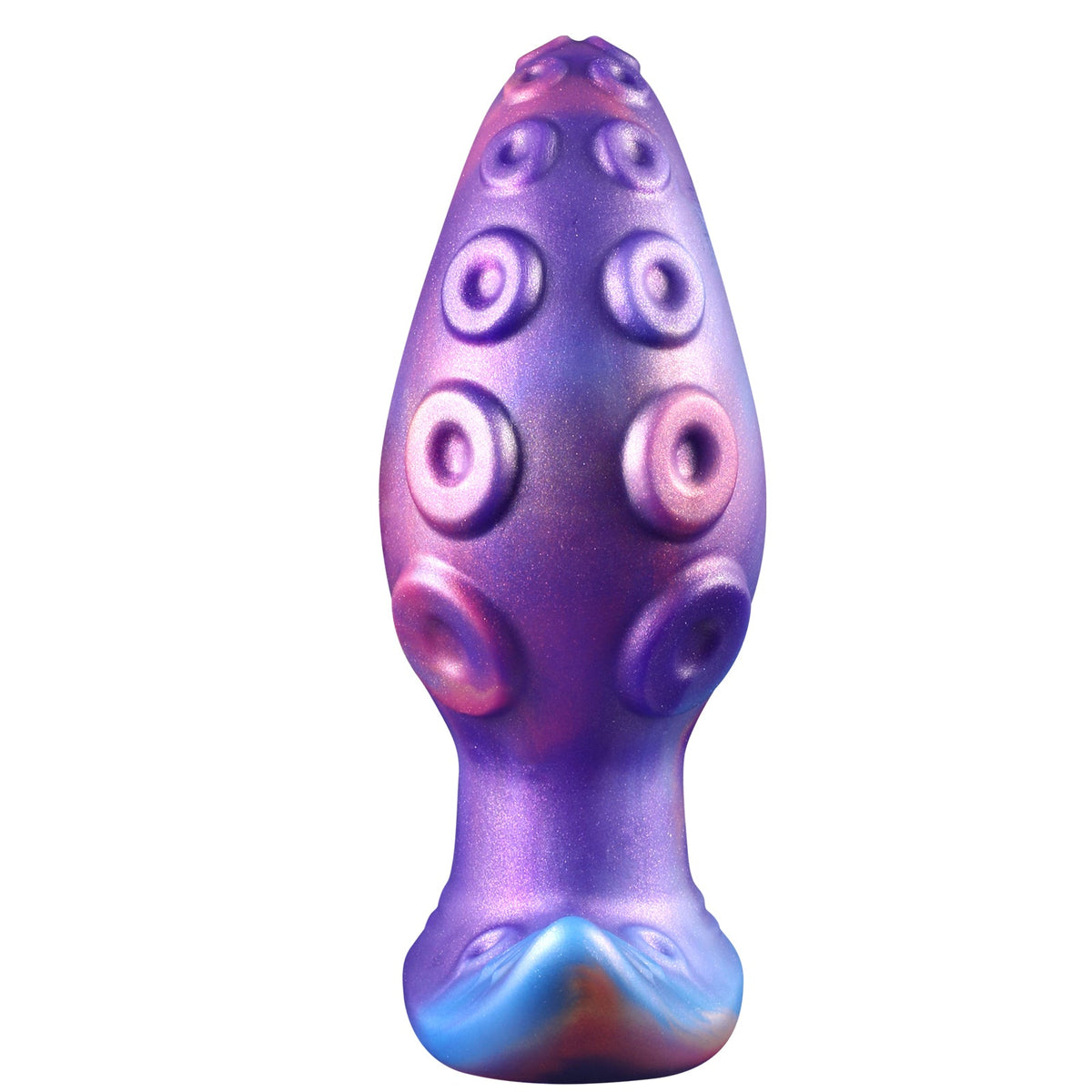 Purple alien tentacle silicone butt plug