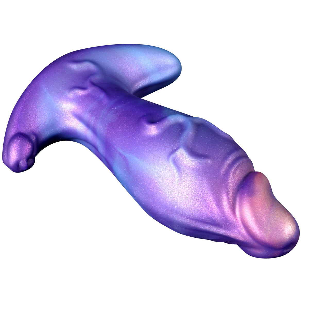 Purple soft thick penis butt plug
