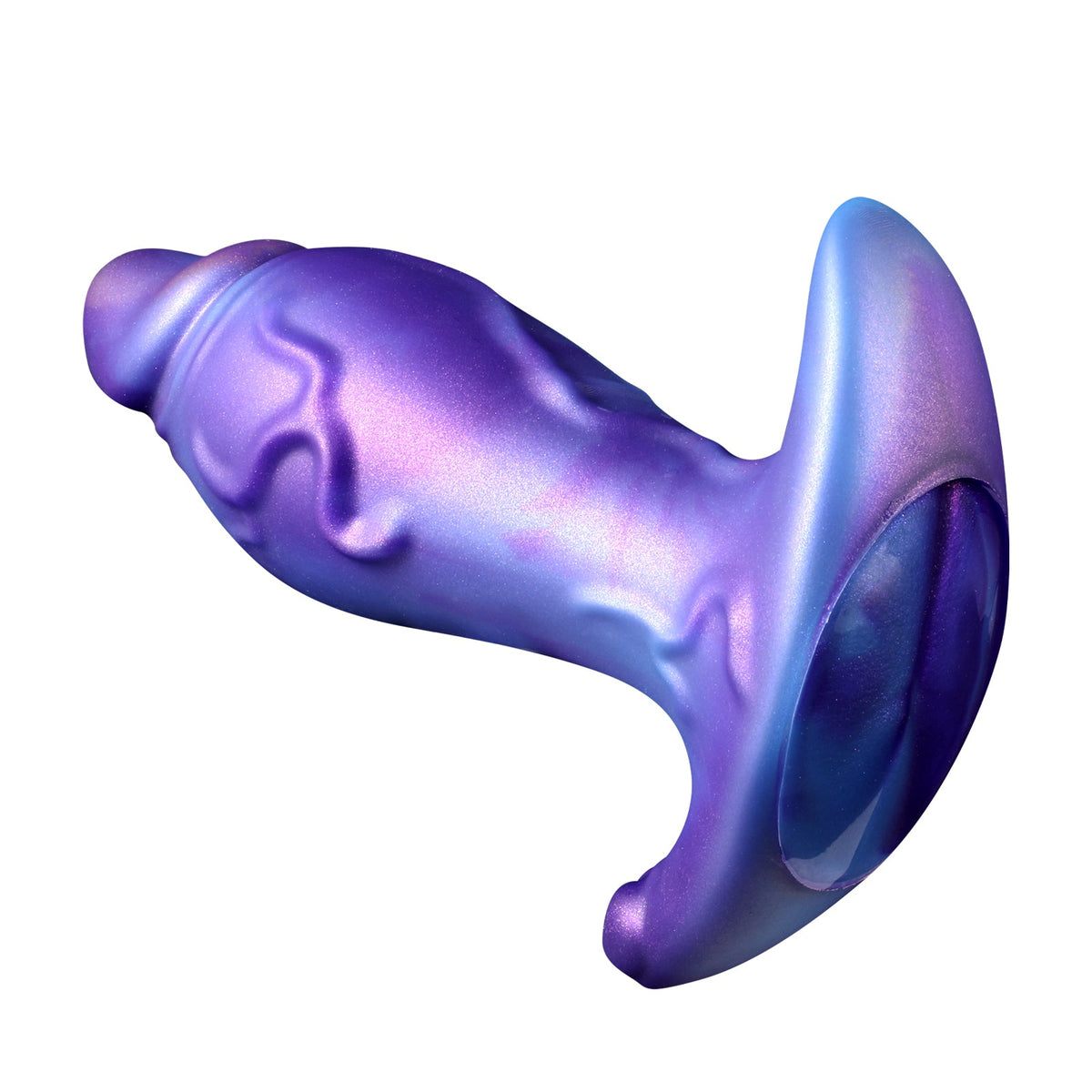 Purple soft thick penis butt plug