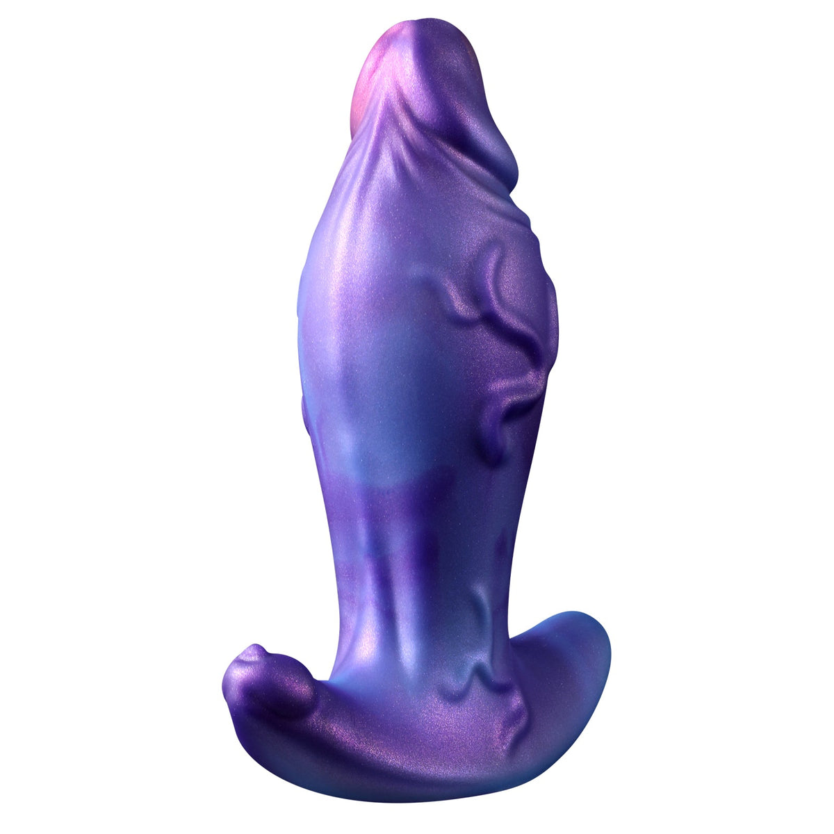Purple soft thick penis butt plug