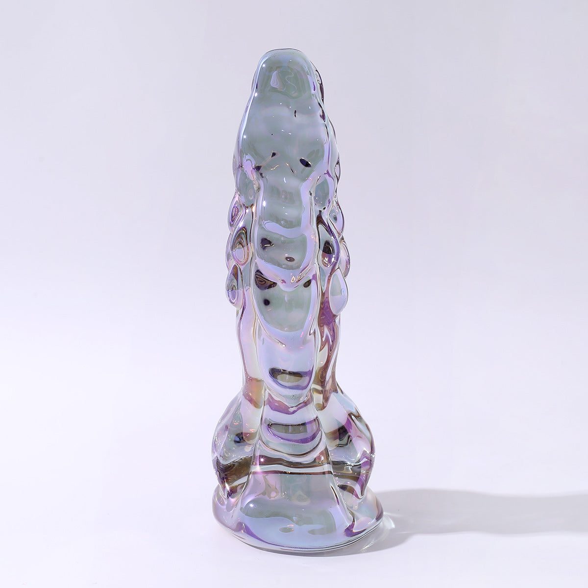 6 inch fantasy texture dragon glass butt plug