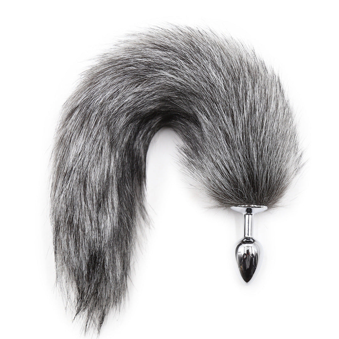 Gray Fox Animal Tail Furry Anal Plug