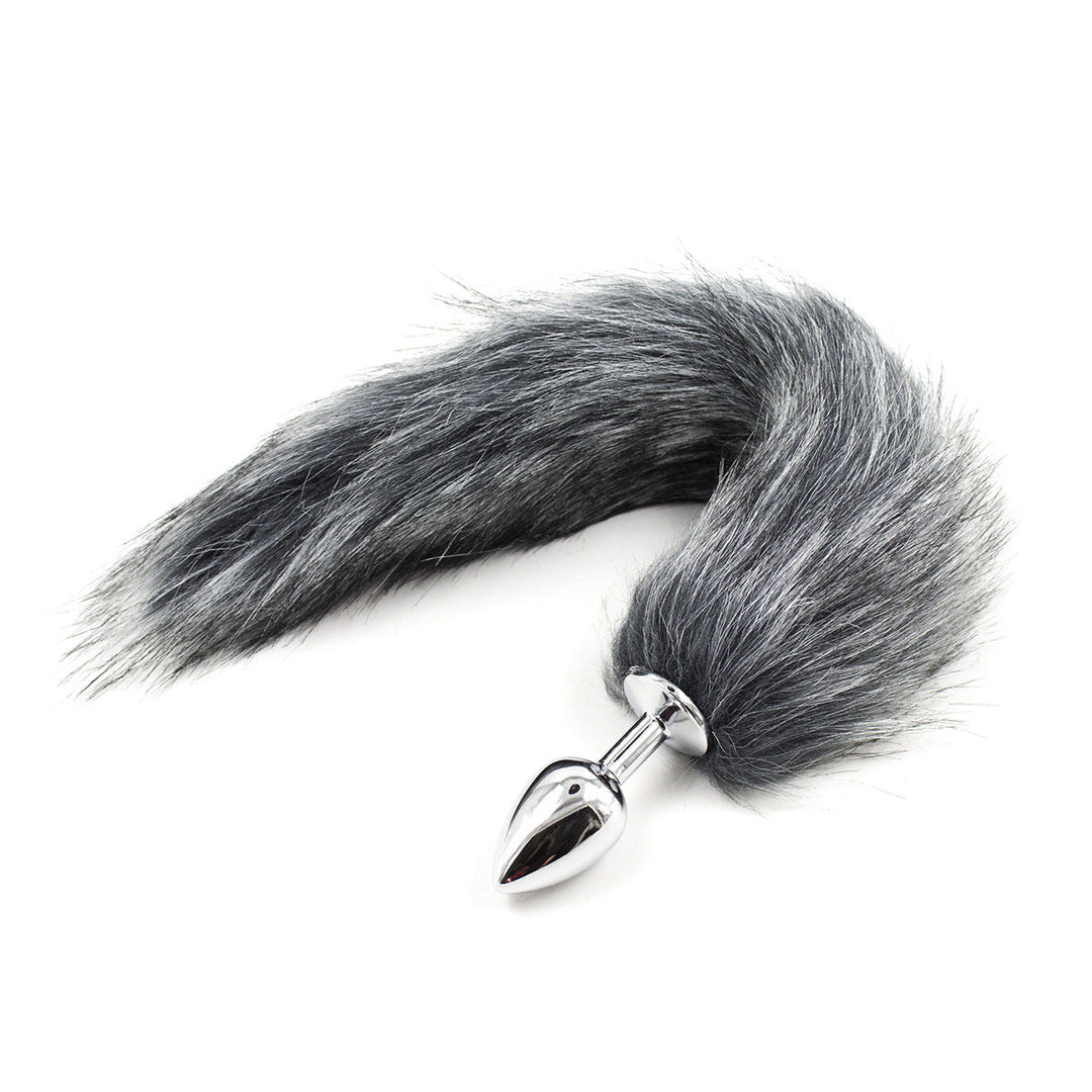 Gray Fox Animal Tail Furry Anal Plug