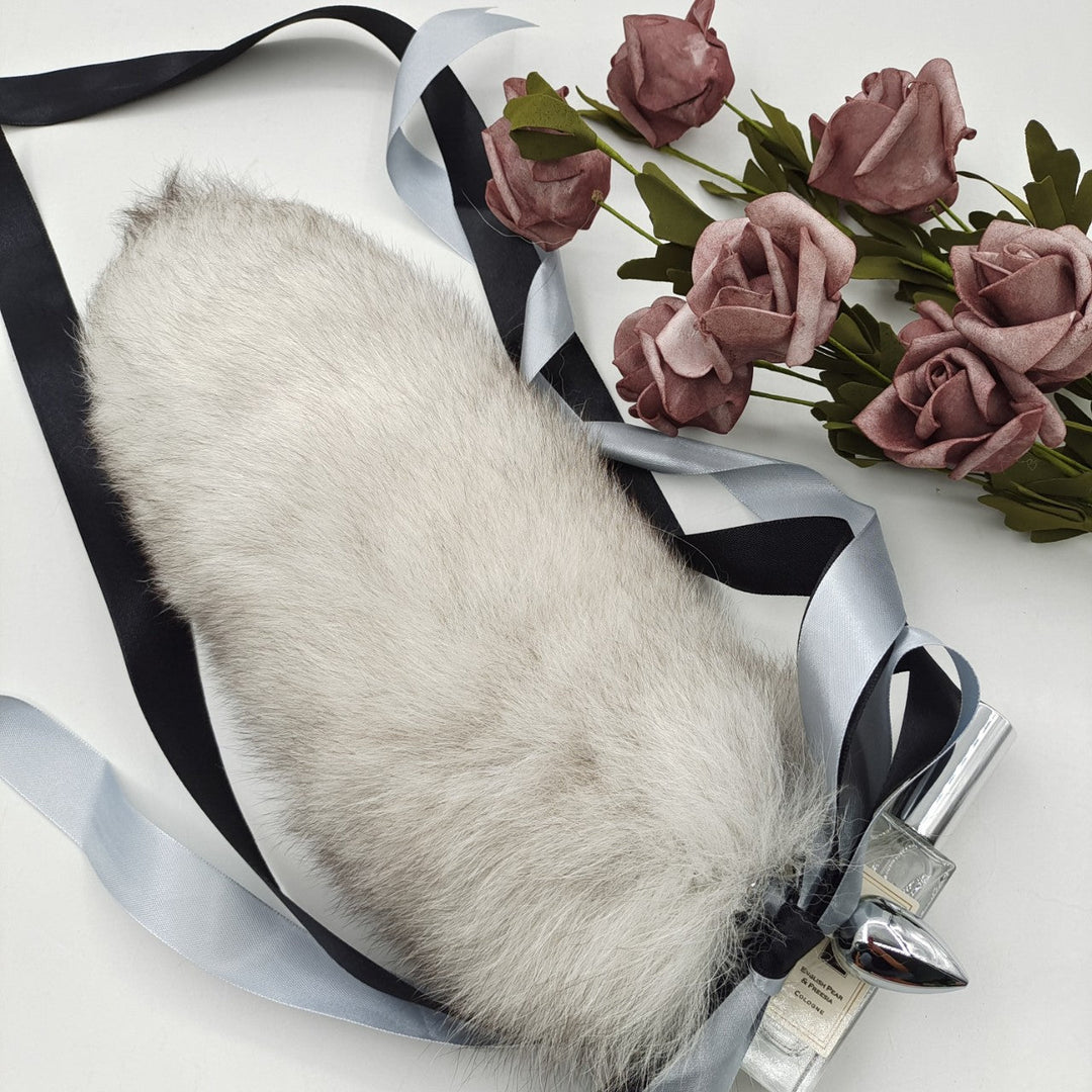 Realistic Furry Arctic Fox Tail Butt Plug