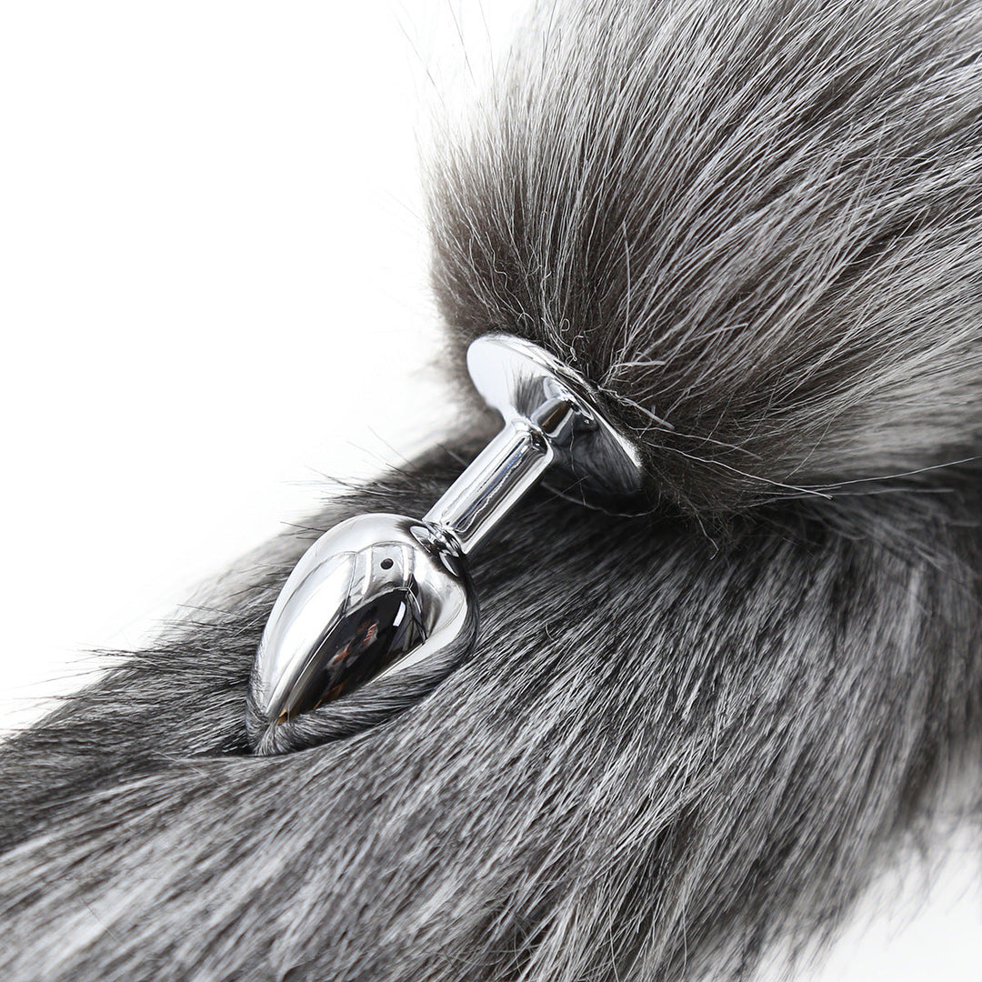 Gray Fox Animal Tail Furry Anal Plug