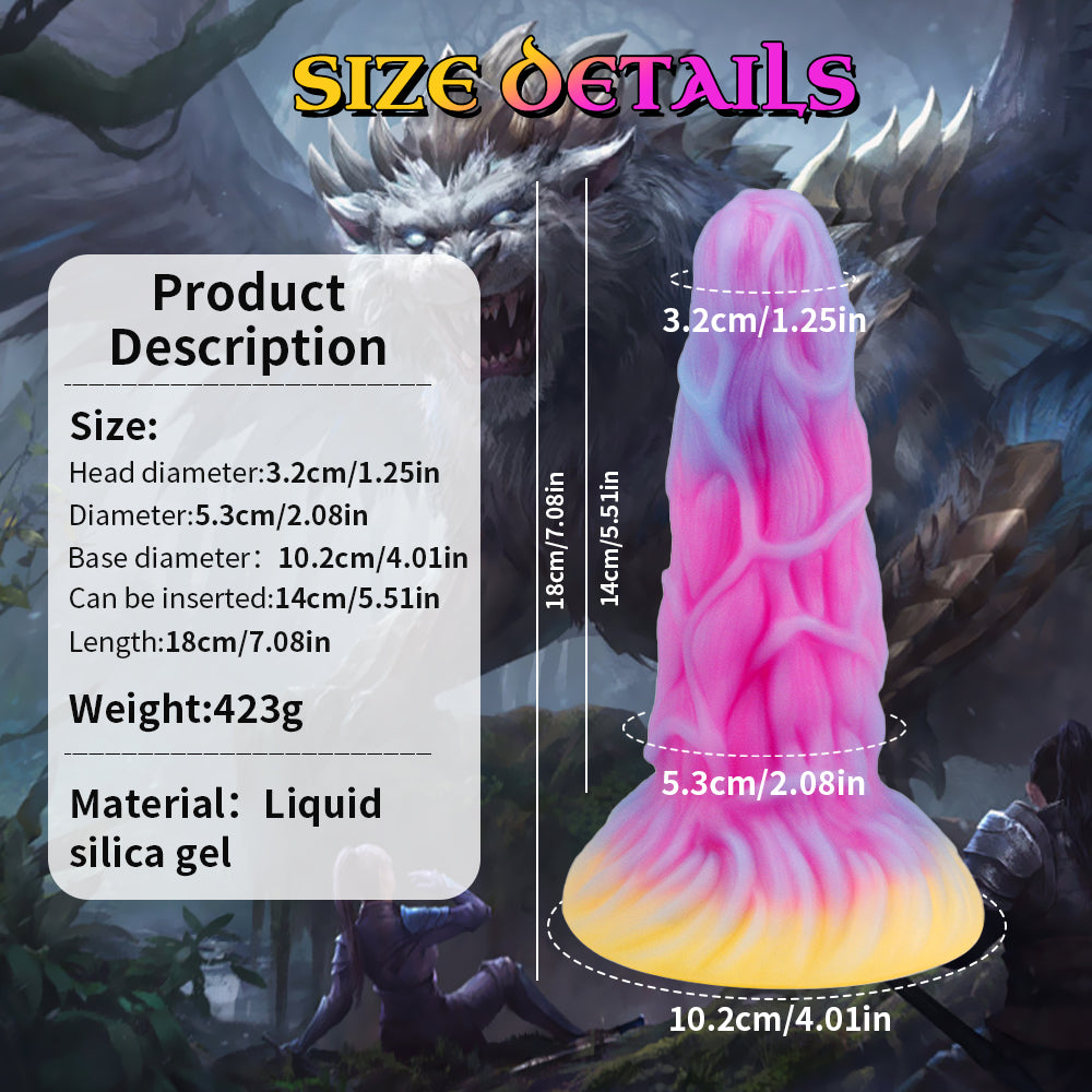 7 Inch Silicone Fantasy Lion Monster Butt Plug