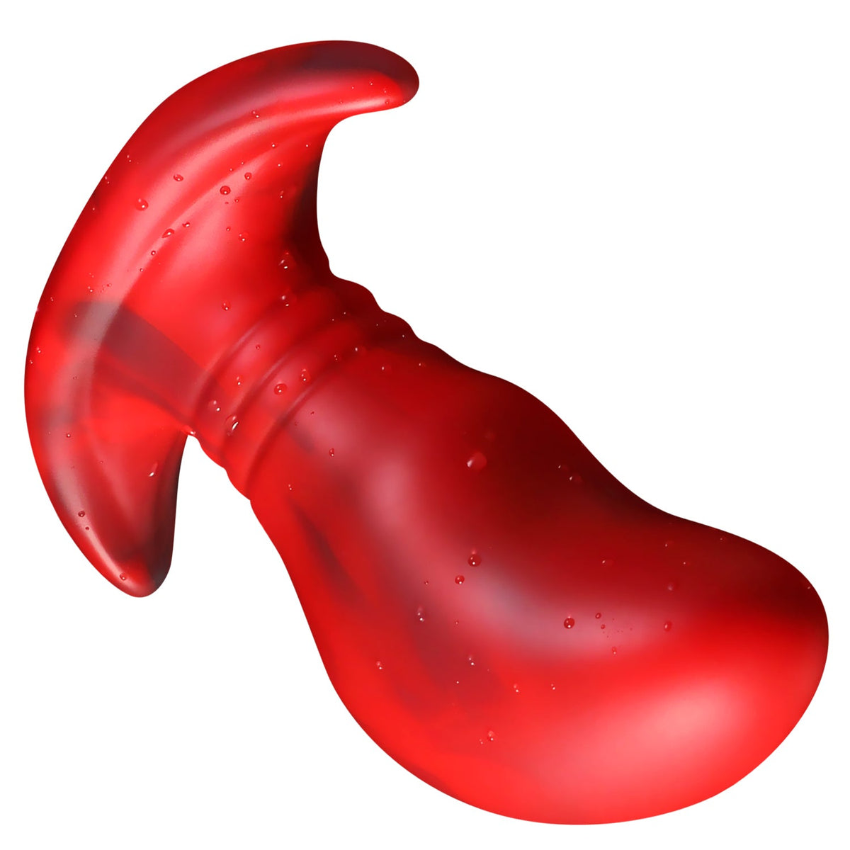 Red silicone ball large butt plug sets