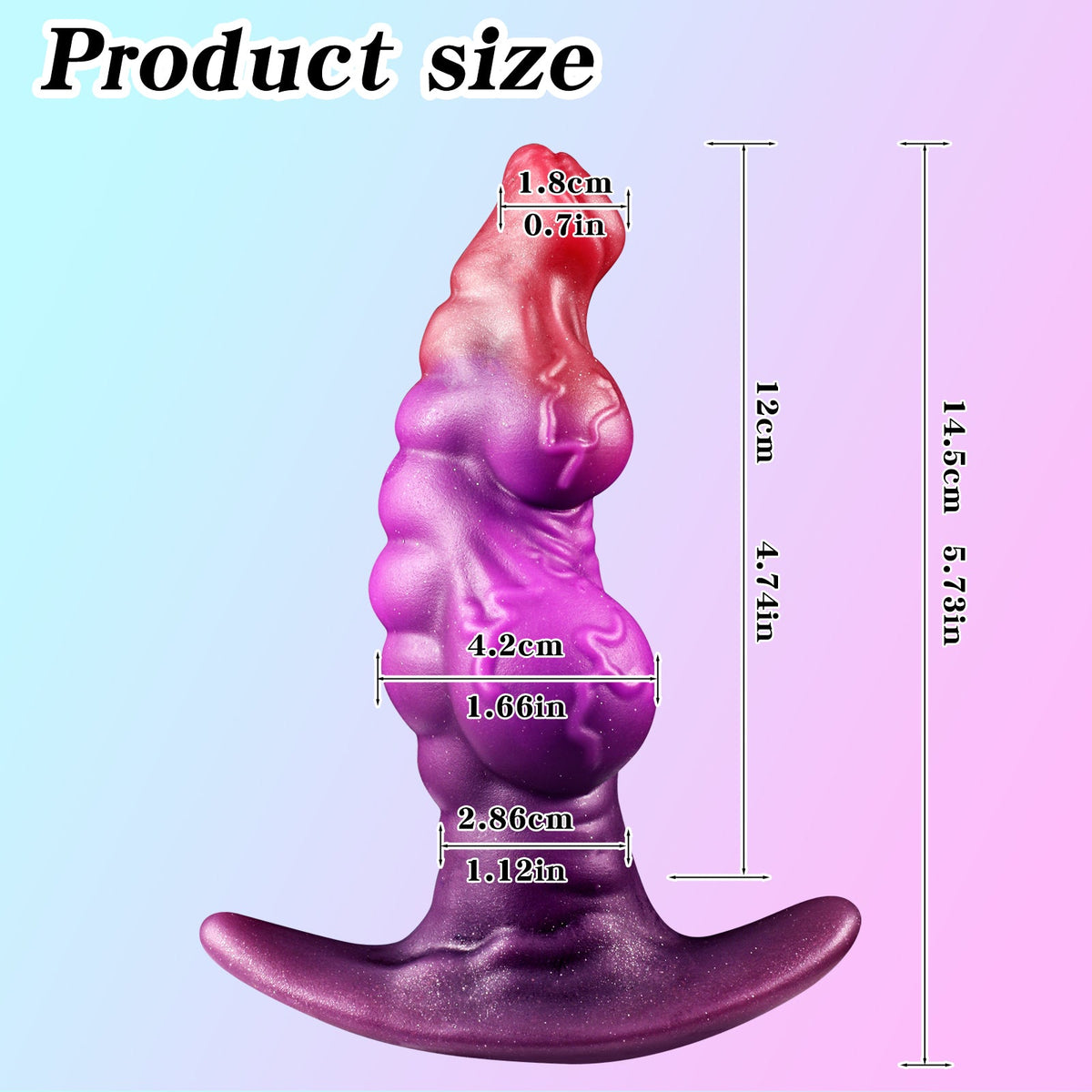 Monster dog knot silicone butt plug sets