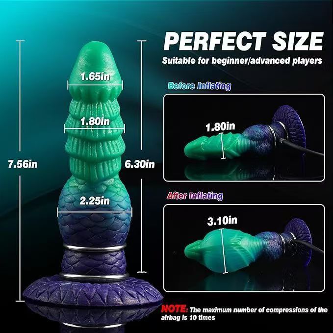 Thick Monster Dragon Knot InflatableButt Plug