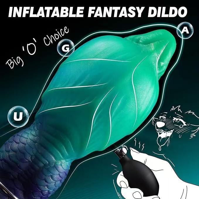 Thick Monster Dragon Knot InflatableButt Plug