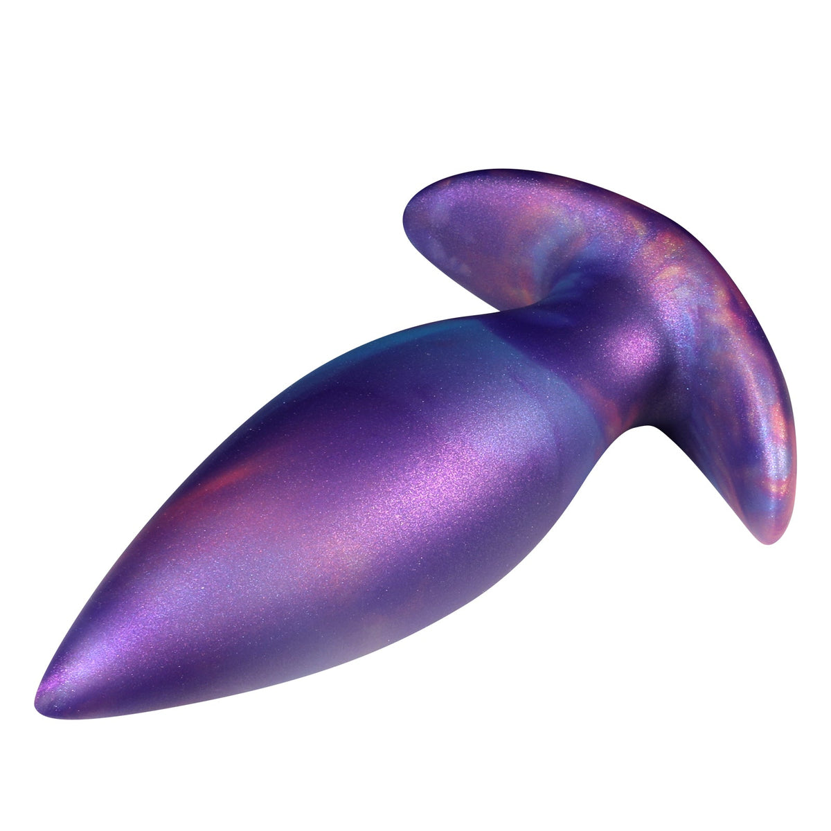 Tapered anal plug purple silicone set