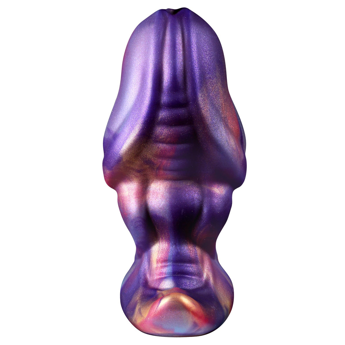 Colorful smooth penis head silicone butt plug
