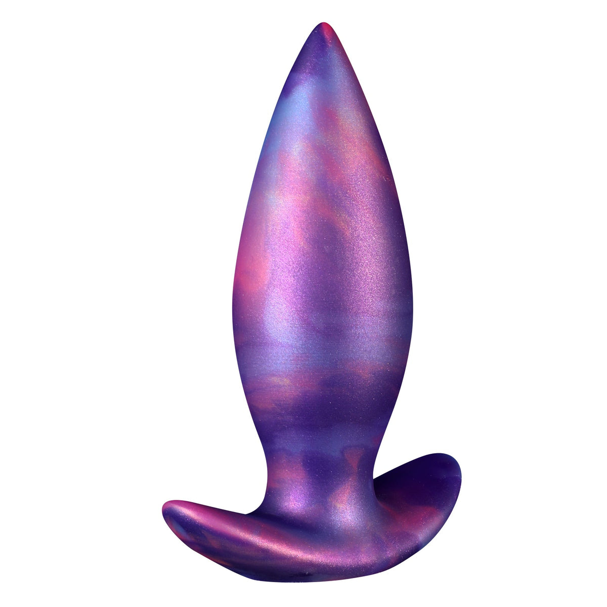 Tapered anal plug purple silicone set
