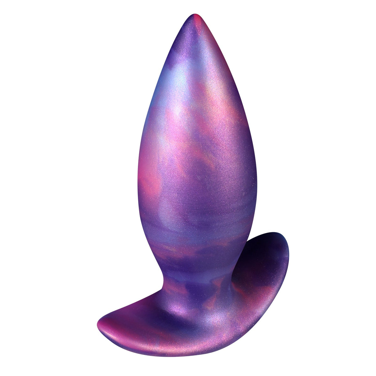 Tapered anal plug purple silicone set