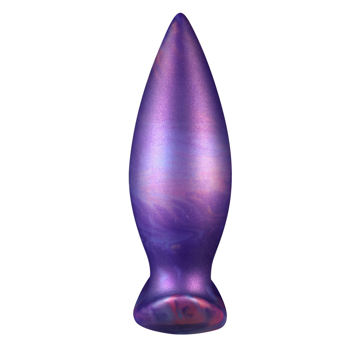 Tapered anal plug purple silicone set