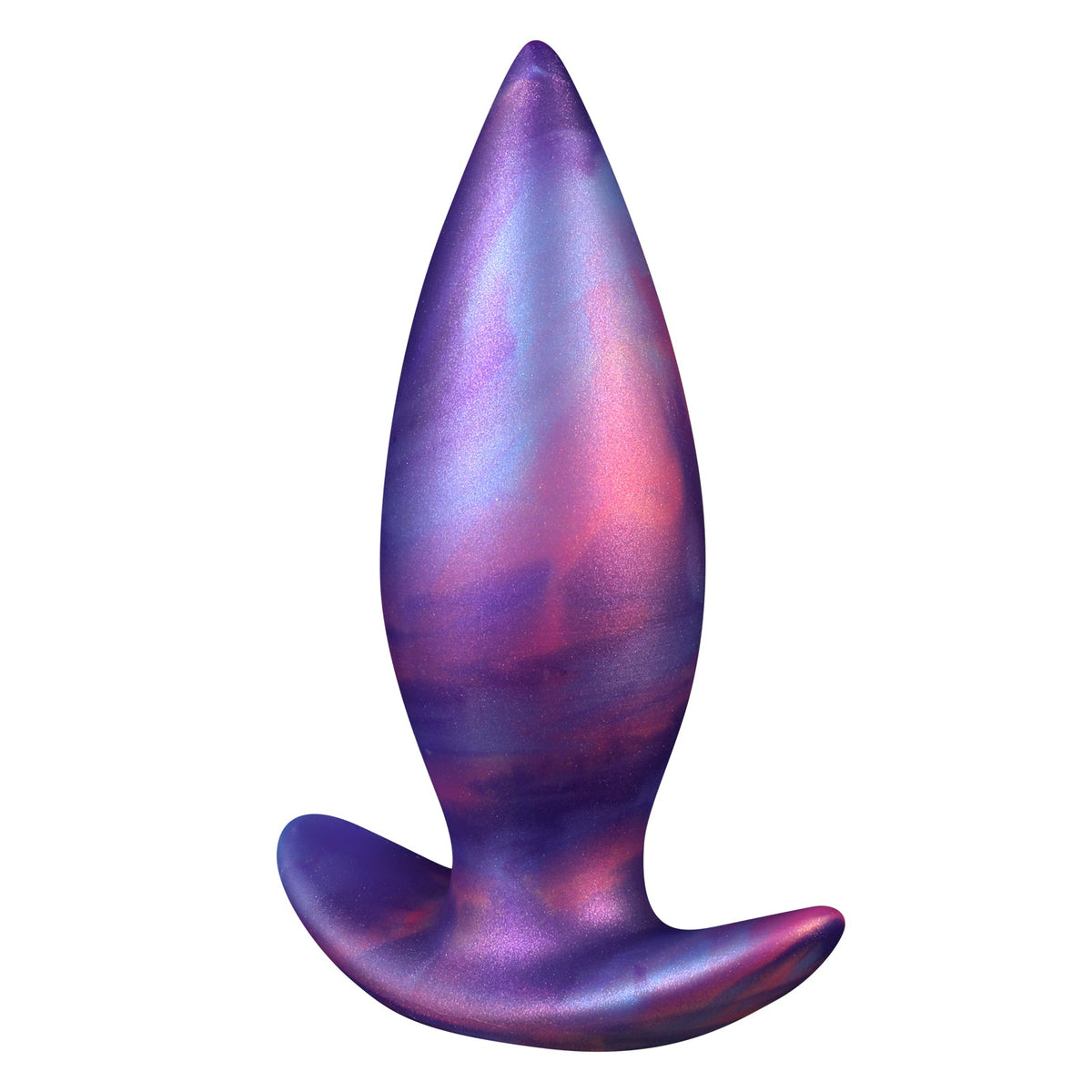 Tapered anal plug purple silicone set
