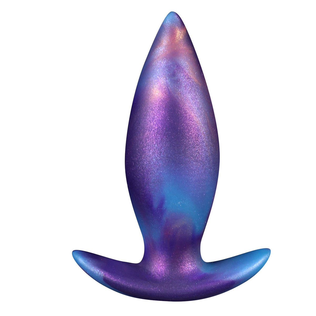 Tapered anal plug purple silicone set