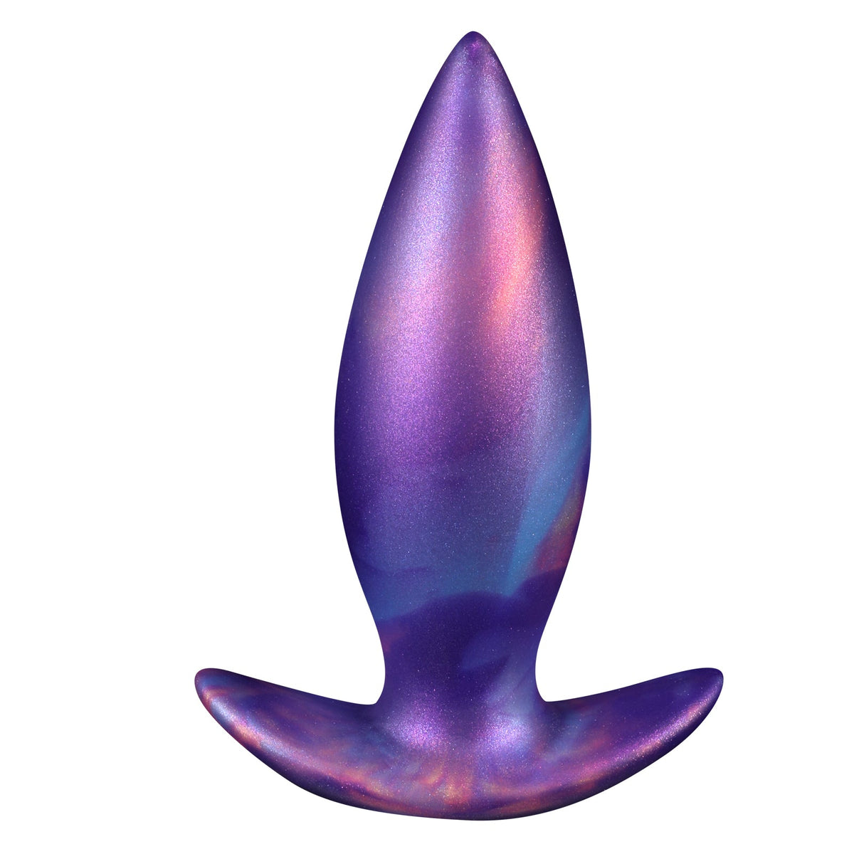Tapered anal plug purple silicone set