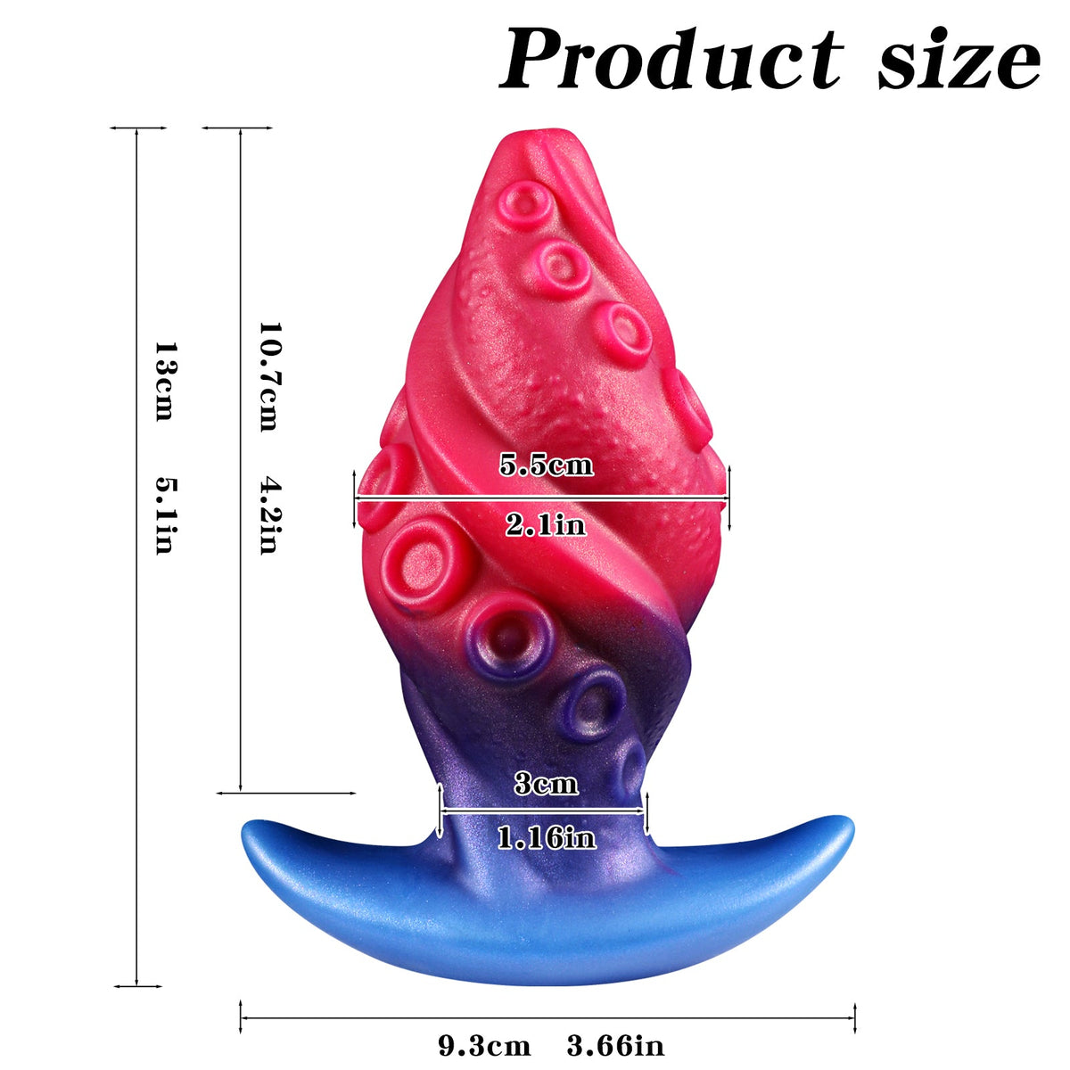 Fantasy tentacle silicone butt plug sets