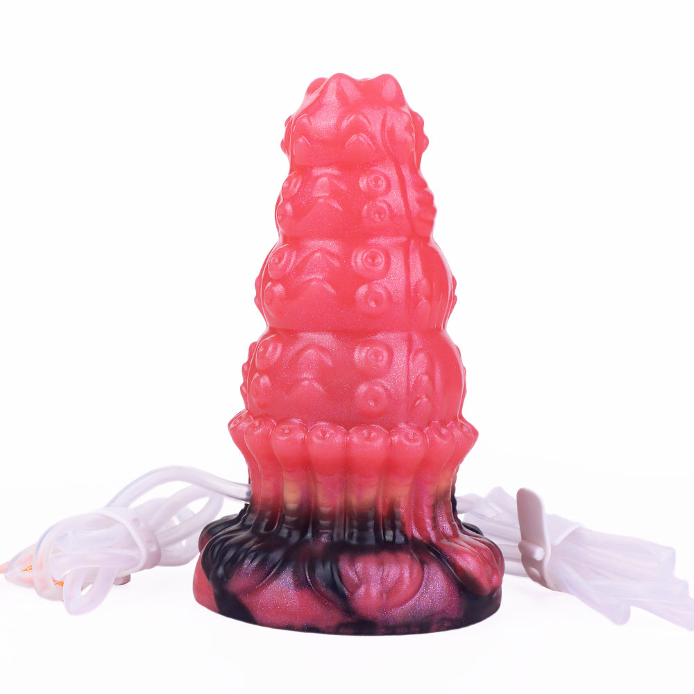 Conical octopus monster inflatable butt plug