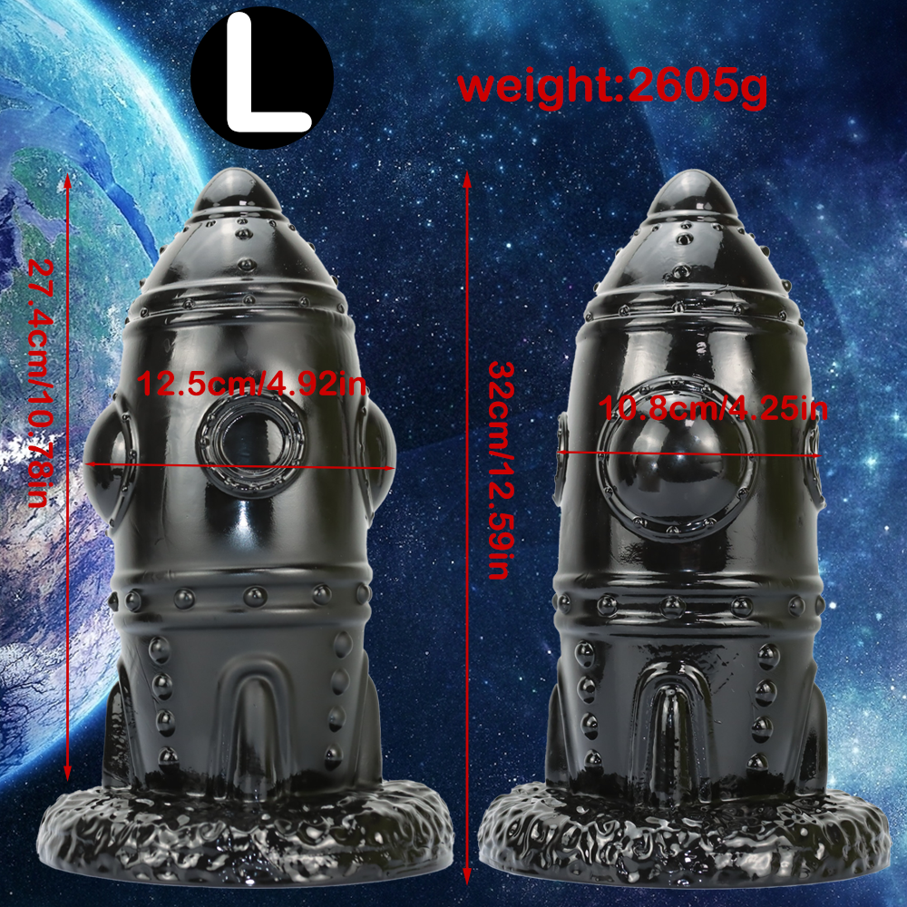 Alien rocket spaceship giant butt plug
