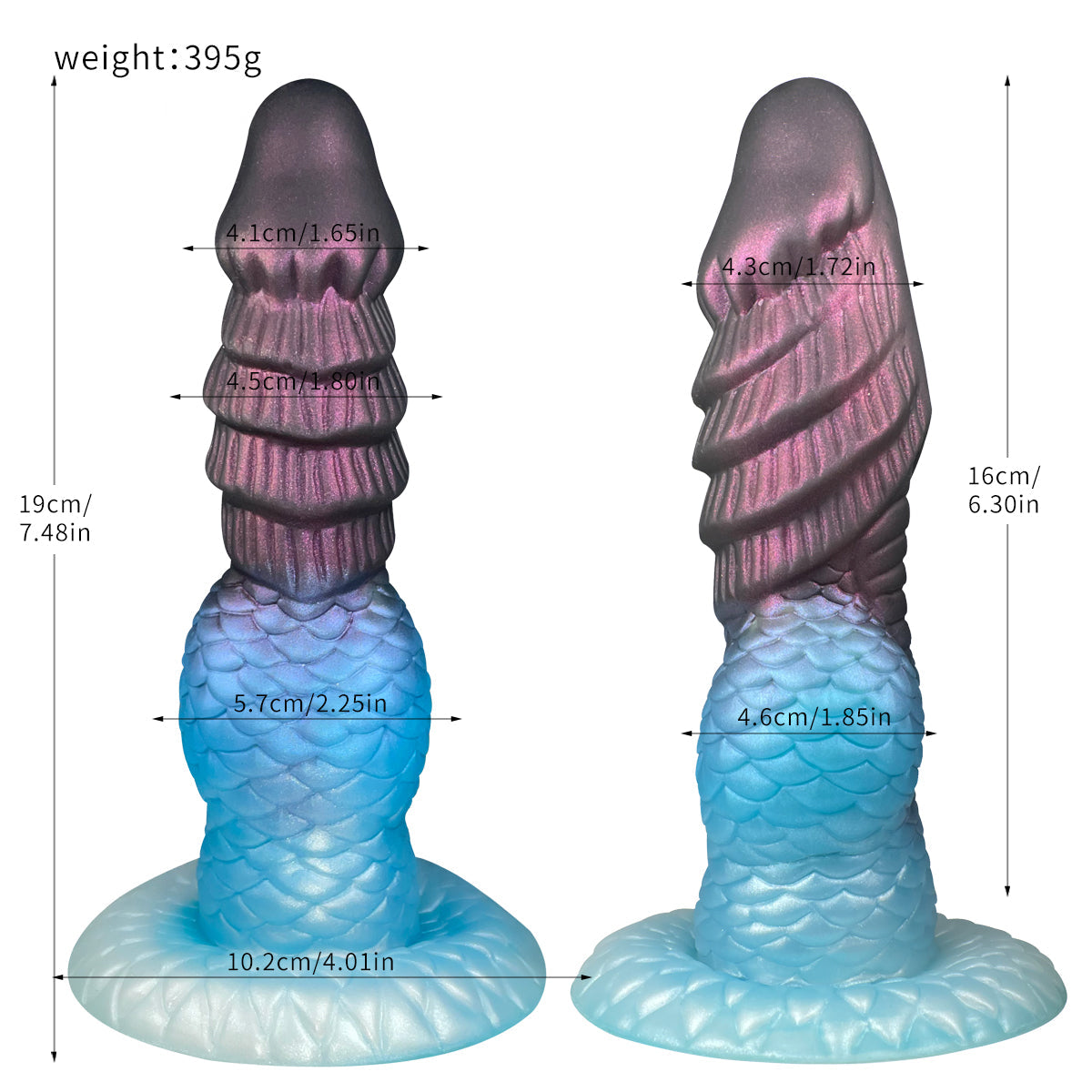 Fish scale large texture monster inflatable butt plug