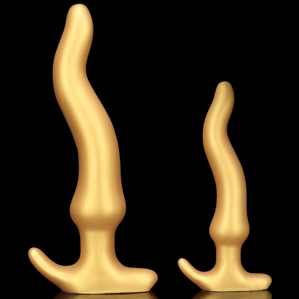 S shaped curved giant butt plug