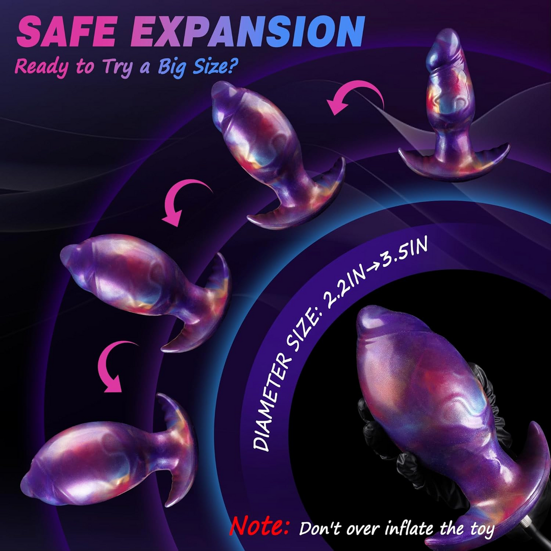 2 Inch Wide Silicone Big Inflatable Butt Plug