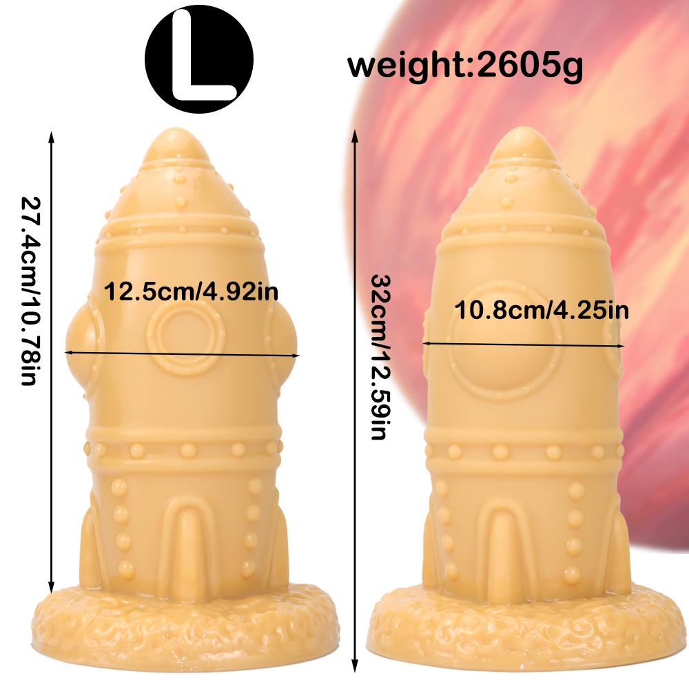 Alien rocket spaceship giant butt plug