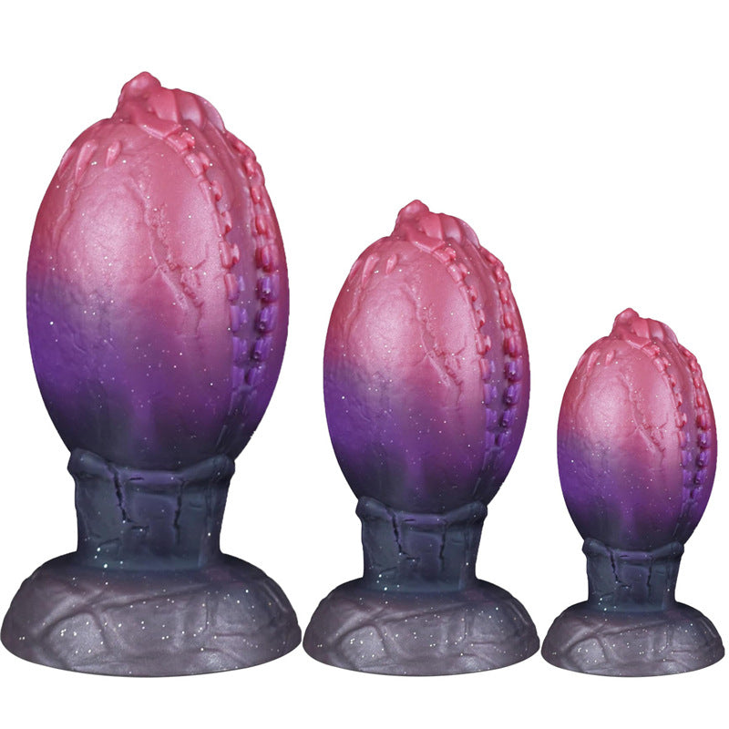Soft fantasy dinosaur egg huge butt plug