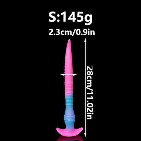 Luminous tentacle extra long huge butt plug