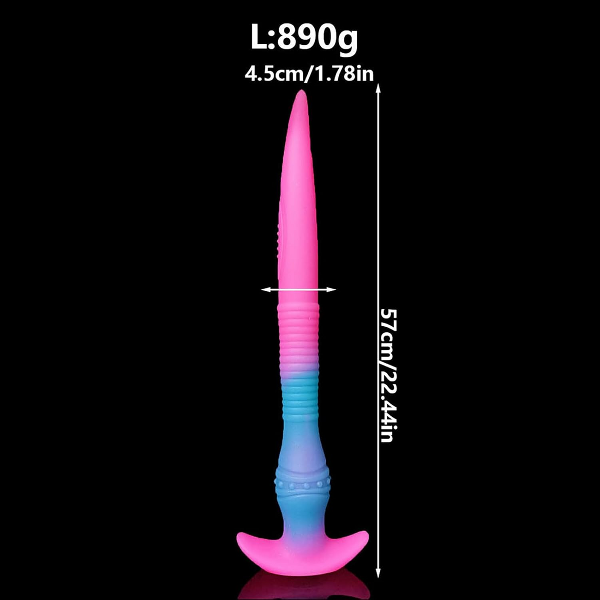 Luminous tentacle extra long huge butt plug