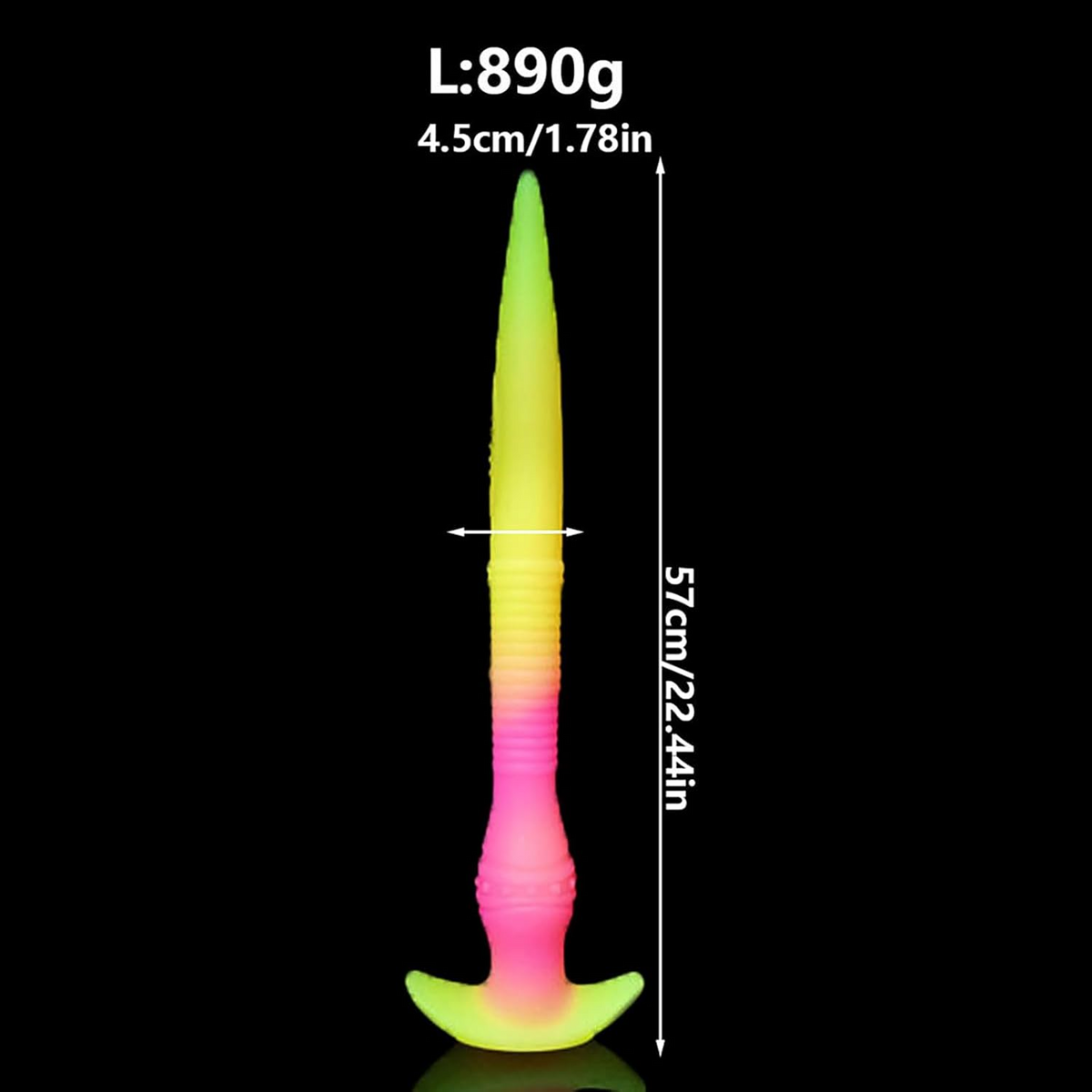 Luminous tentacle extra long huge butt plug