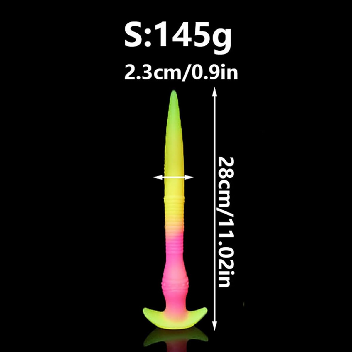 Luminous tentacle extra long huge butt plug