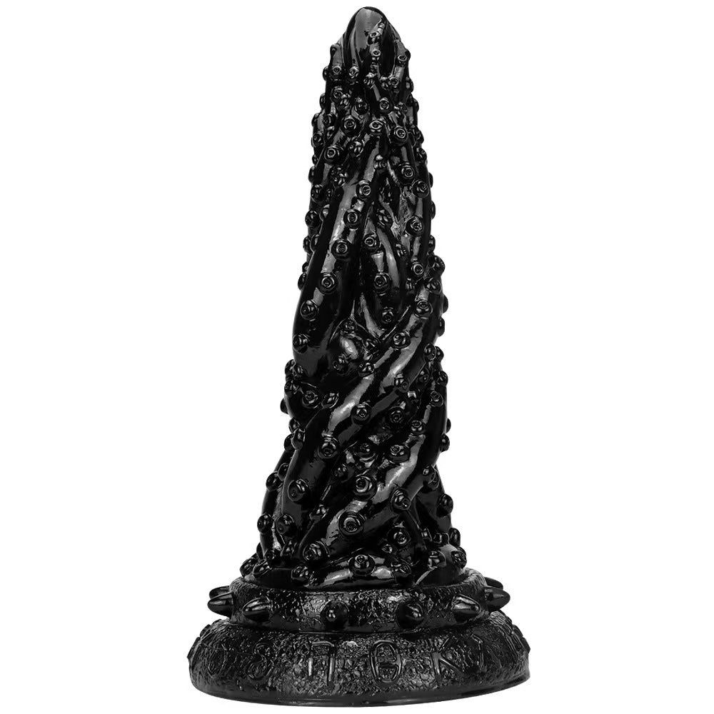 Giant Black Silicone Tentacle Tapered Butt Plug