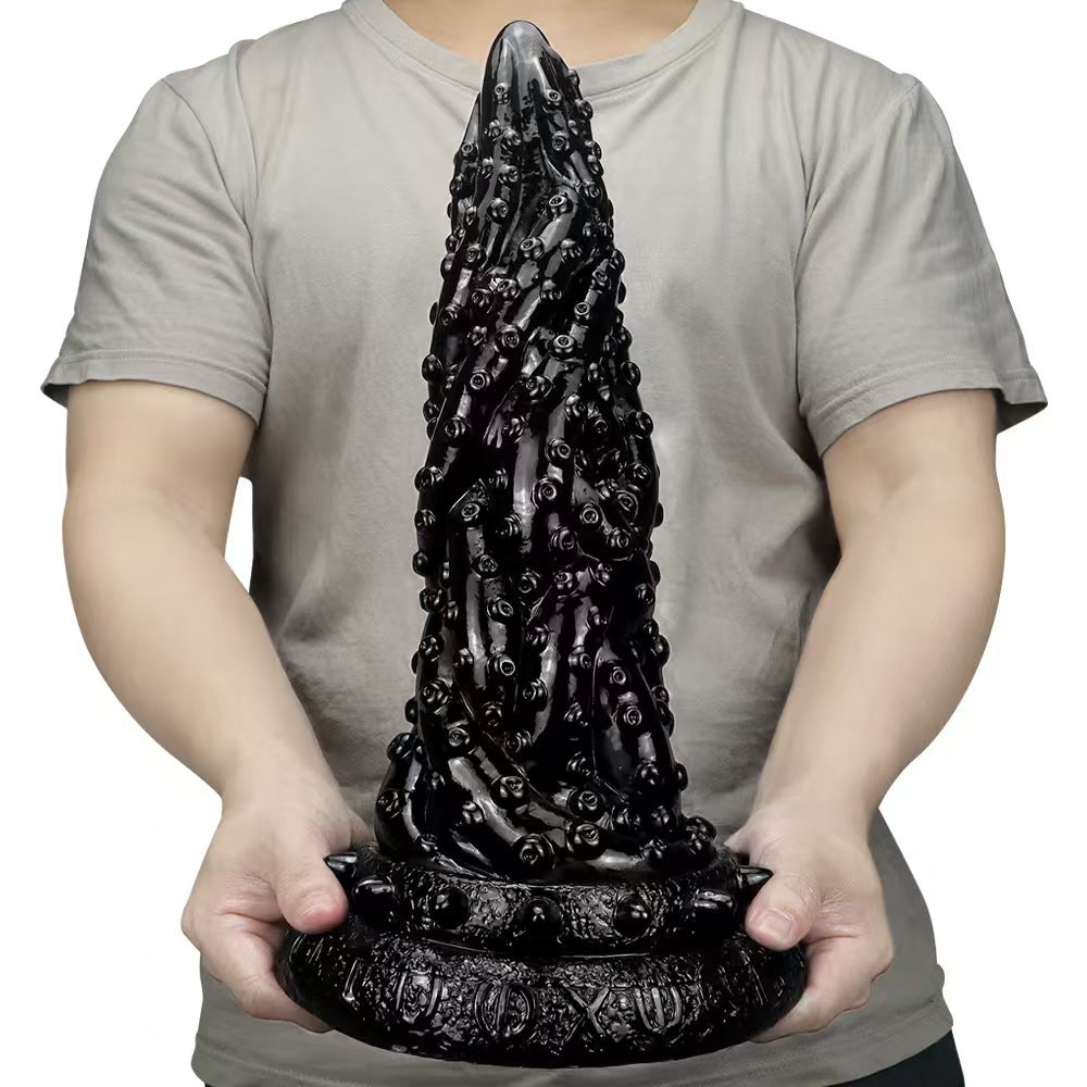 Giant Black Silicone Tentacle Tapered Butt Plug