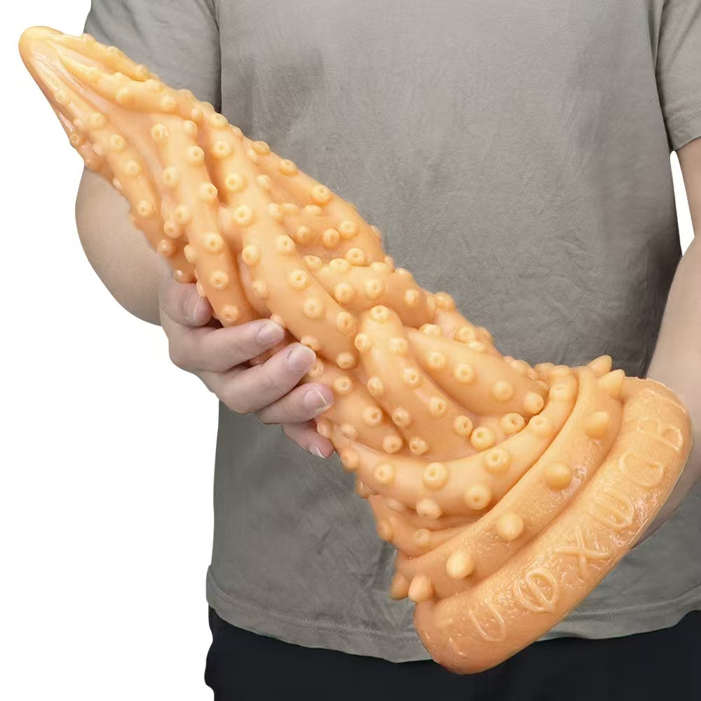 Giant octopus tentacle tapered butt plug