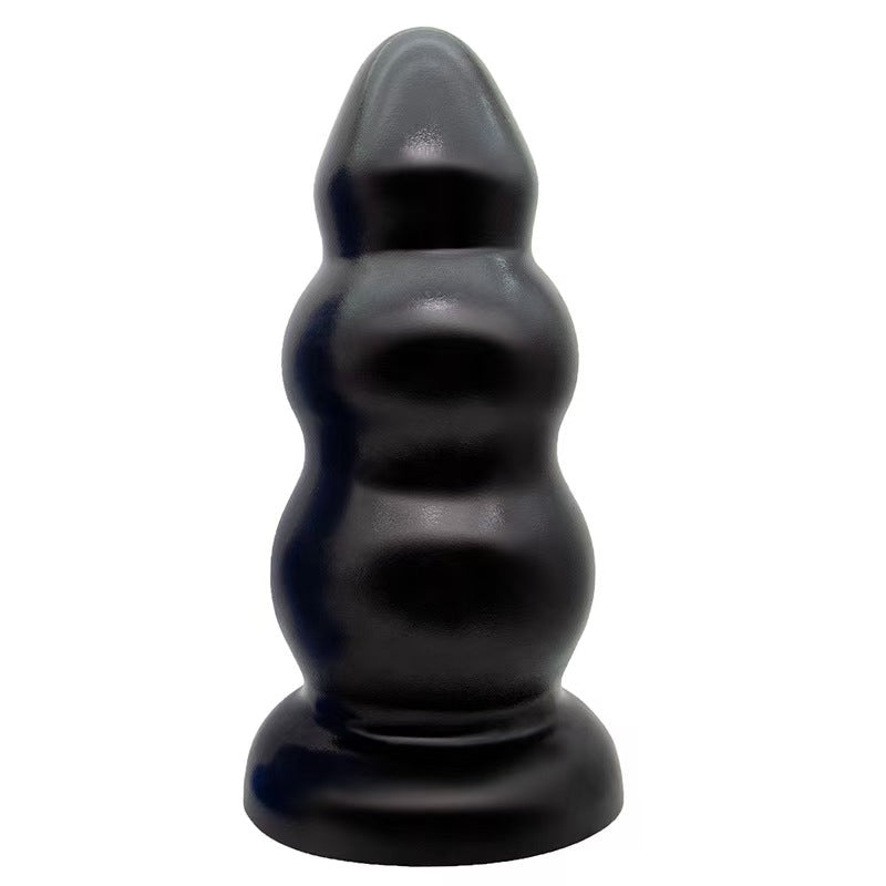 Smooth beaded silicone anal plug