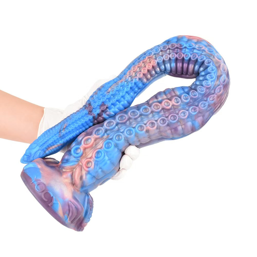 Tentacle strap on depth training butt plug