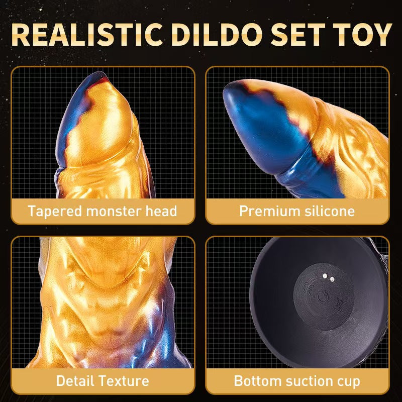 9 inch thrusting wolf monster dildo