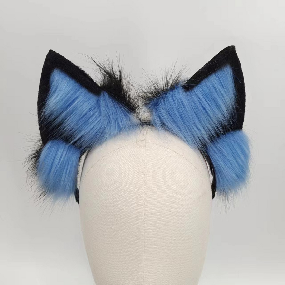 Silver Fox Plush Animal Tail Butt Plug