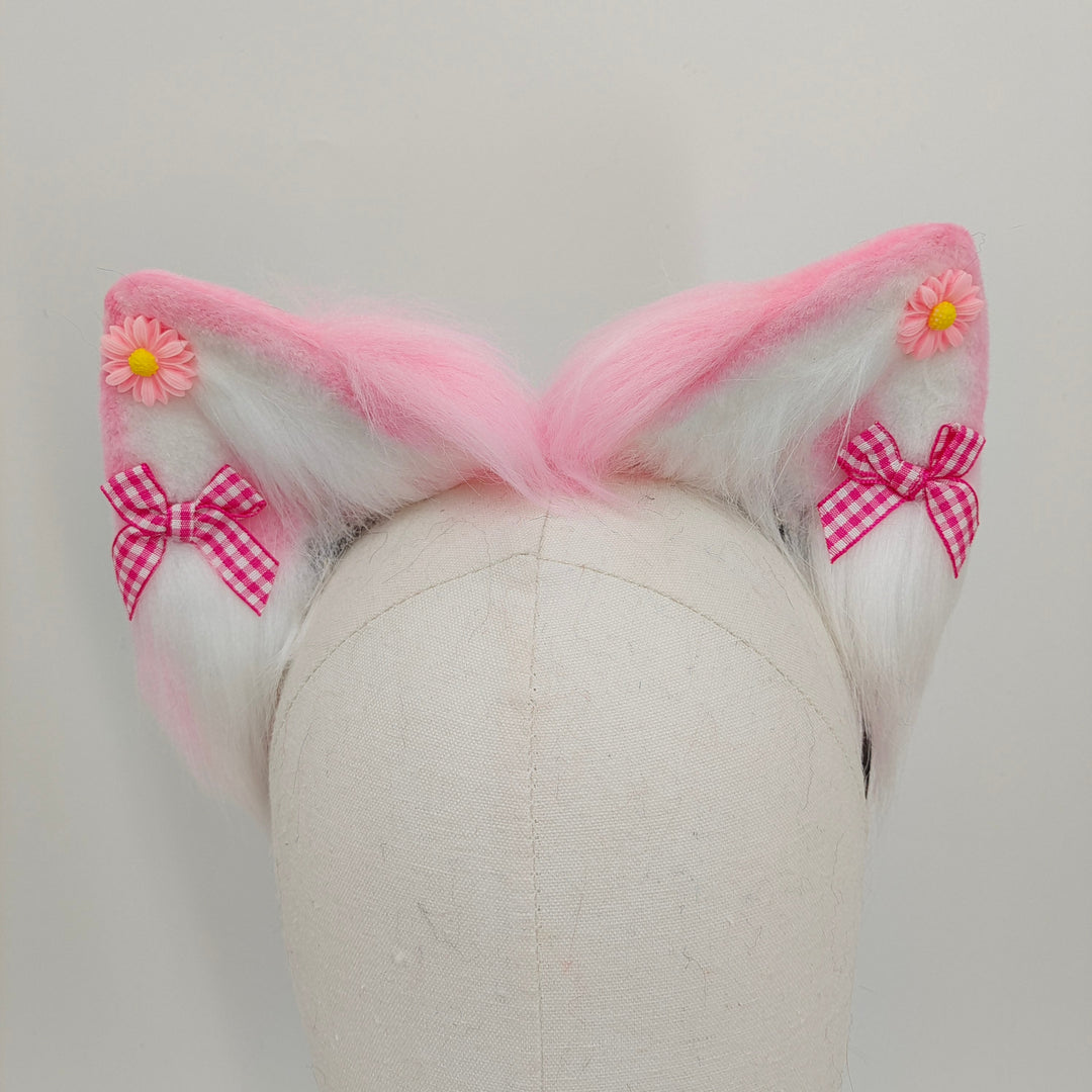 Plush Animal Fox Tail Butt Plug Pink