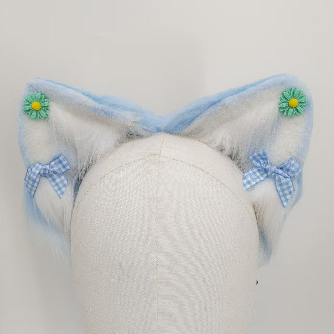 Blue Fox Tail Furry Real Anal Plug