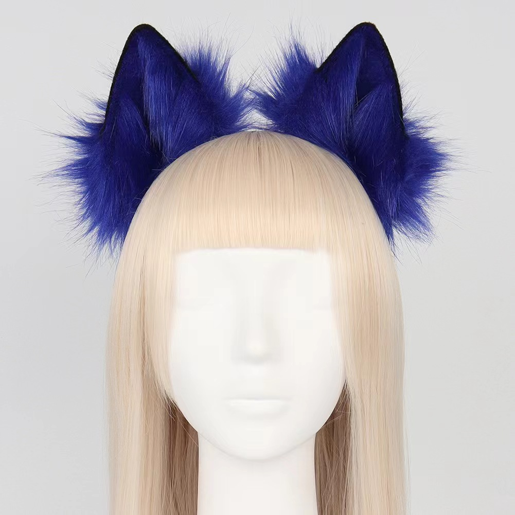 Blue fantasy temptation fox tail butt plug