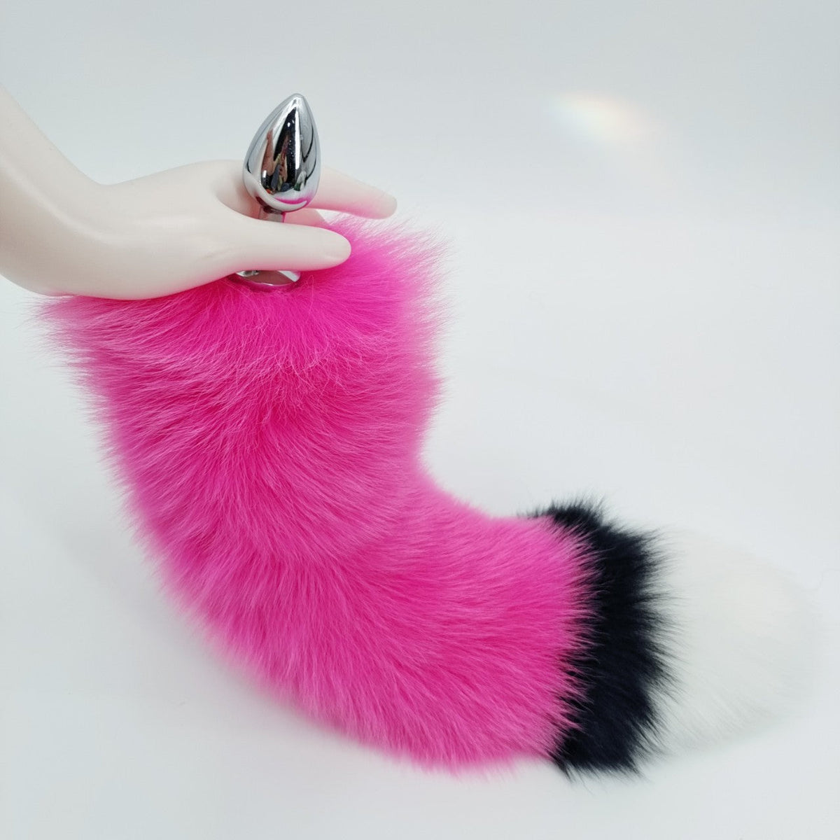 Cosplay fox tail metal butt plug kit