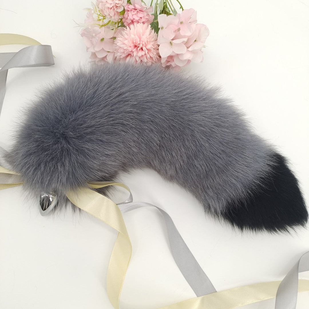 Gray Fox Animal Tail Furry Anal Plug