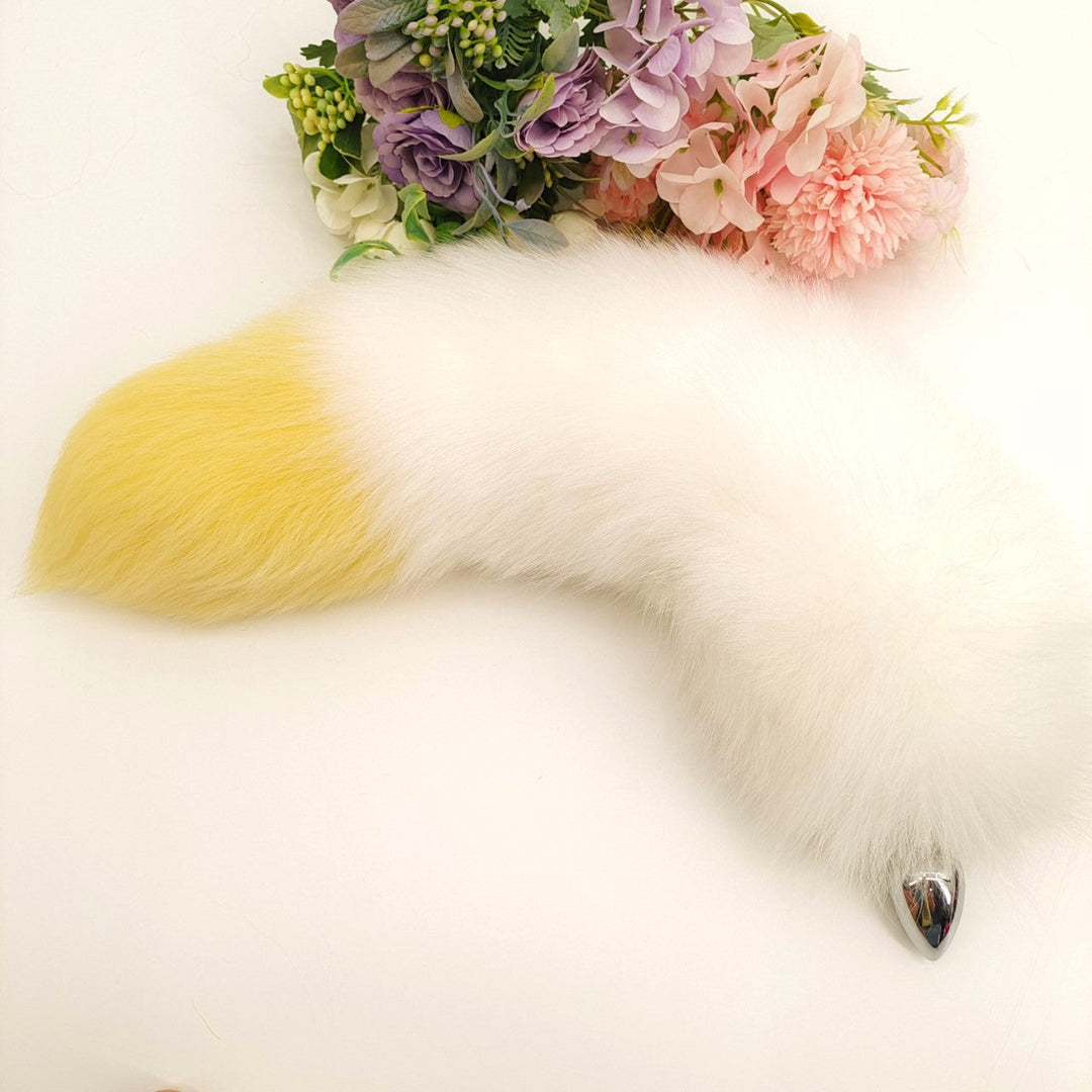 Real Fox Fur Fluffy Anal Tail Plug
